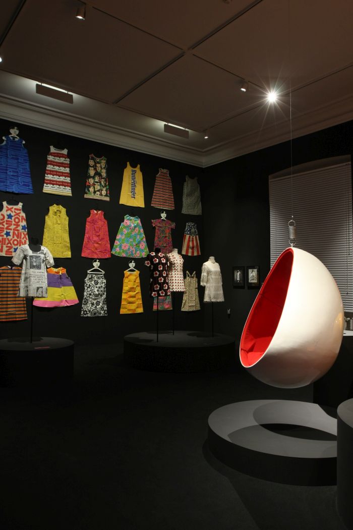 Paperdresses and an Egg by Henrik Thor-Larsen, as seen at 68. Pop und Protest Museum für Kunst und Gewerbe Hamburg