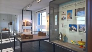 Works by Peter Behrens and two objects by Marianne Brandt, as seen at Peter Behrens - Art and Technology, the LVR-Industriemuseum Oberhausen
