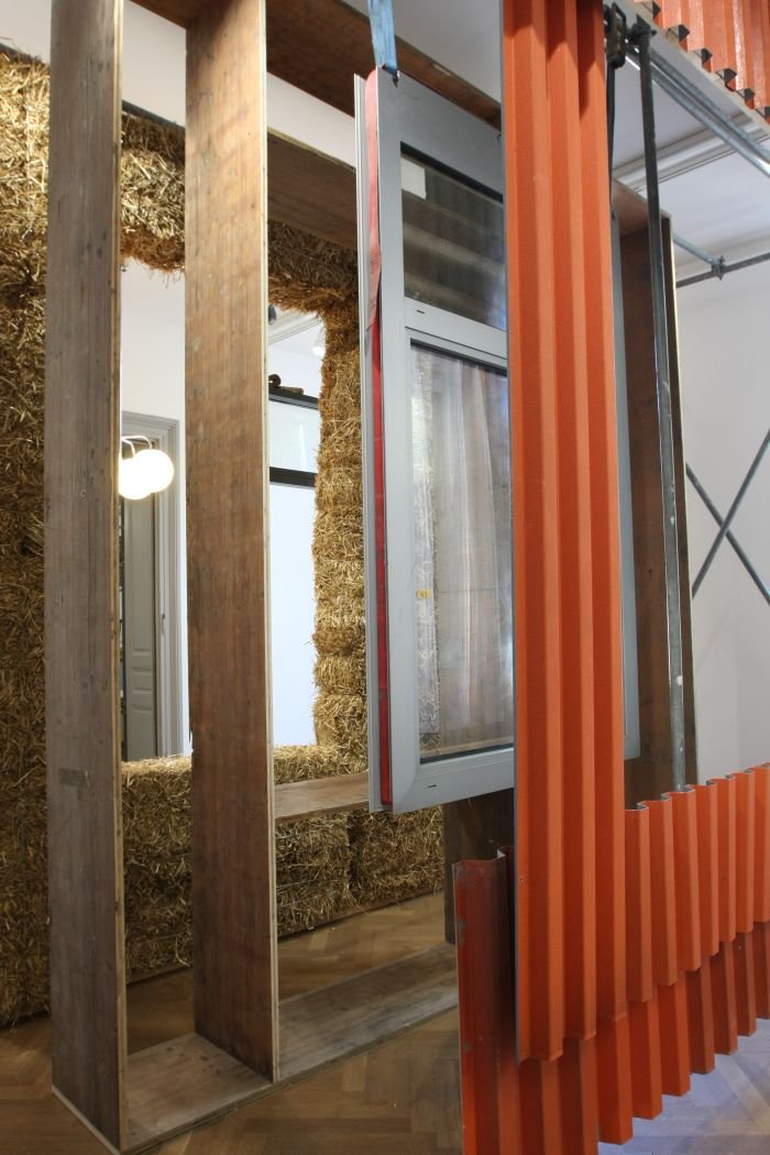 Halle 118 by Baubüro in situ, a cross-section explaining the reuse elements, as seen at Transform S AM Swiss Architecture Museum Basel