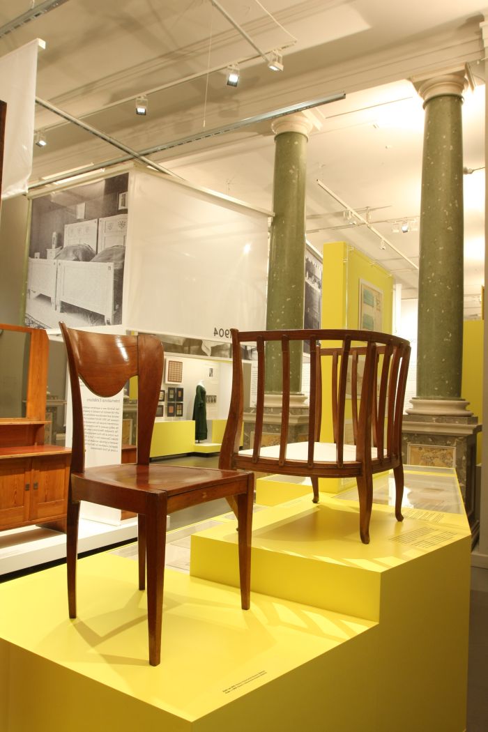 ...and together with a 1905 chair by Gertrud Kleinhempel....