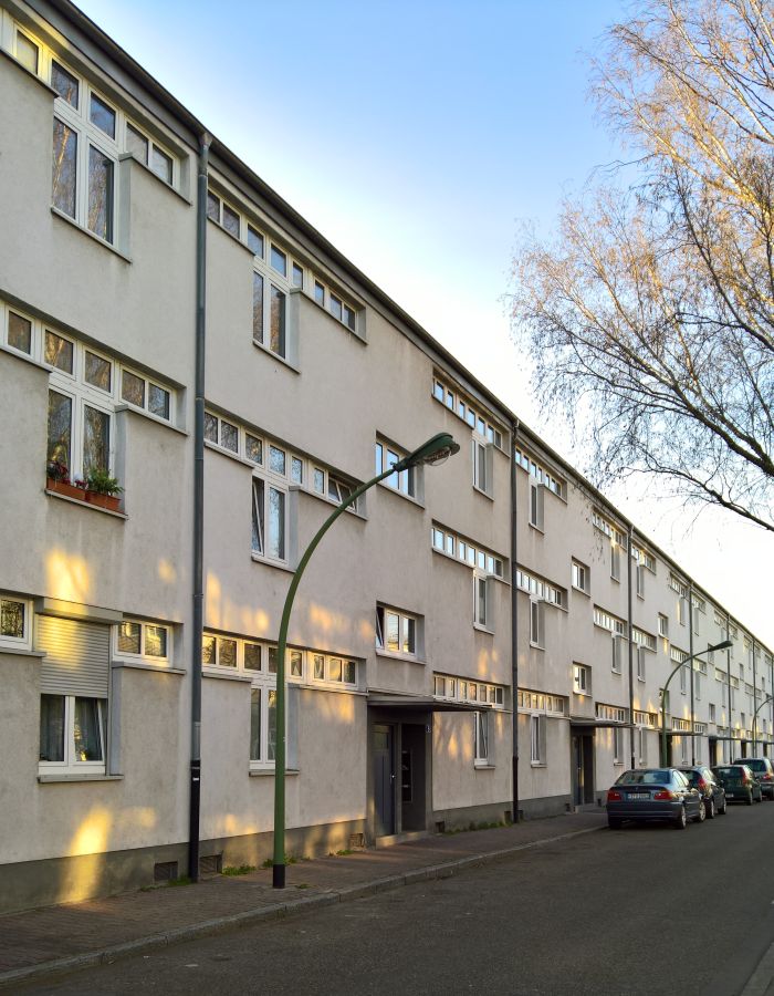 Siedlung Hellerhof, Frankfurt by Mart Stam, realised in context of Neue Frankfurt