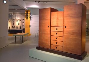 A wardrobe by Burg Giebichenstein Kunsthochschule graduate Kurt Panniger , as seen at Small Apartment, Department Store, Power Station - New Building and New Living in 1920's Halle, the Stadtmuseum Halle