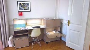 USM Desk with a Vitra Eames DSR, as seen at the Embassy of Switzerland, 3daysofdesign Copenhagen 2019