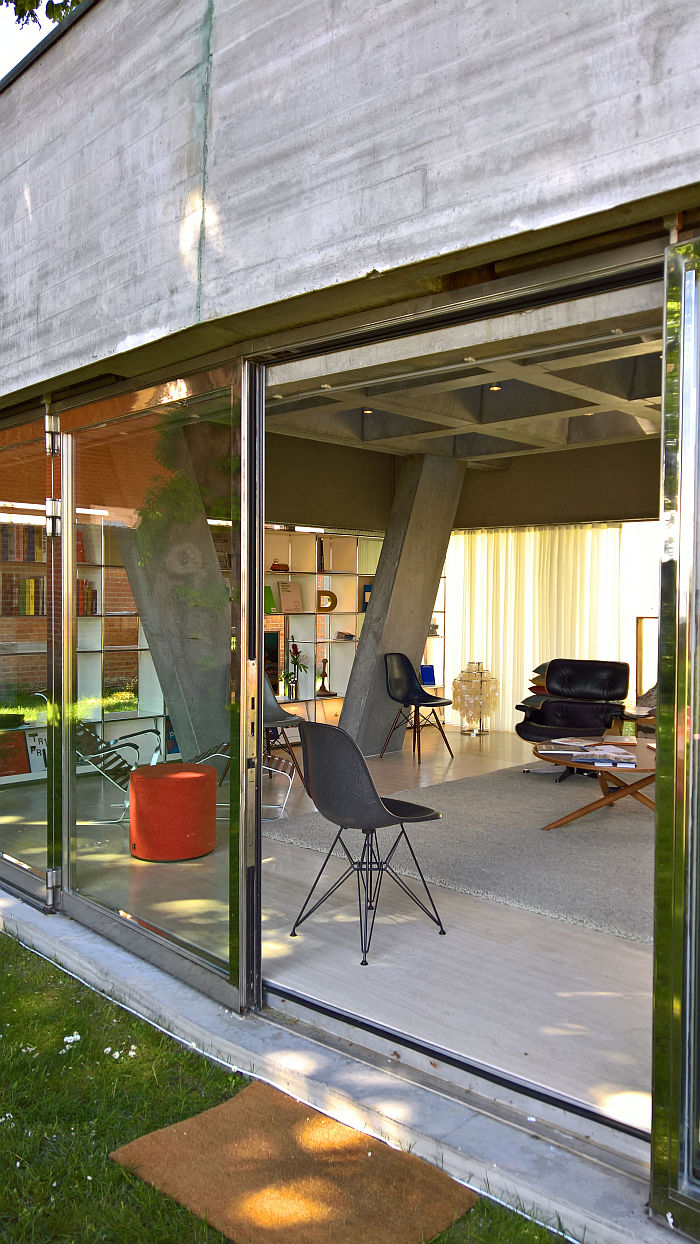 Embassy of Switzerland Vitra Eames Plastic Chair Visiona Stool