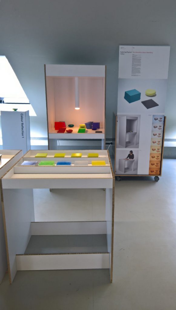 Interactive Colour Laboratory by Enzo Zak Lux, as seen at Rundgang 2019, Kunsthochschule Berlin Weissensee