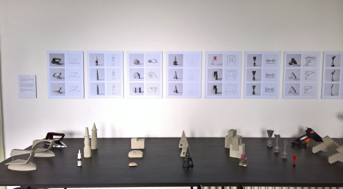 Results from the Grundlagen Form class, as seen at Rundgang 2019, Kunsthochschule Berlin Weissensee