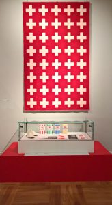 Blanket Krux by Wallén & milk packaging by Tom Hedqvist, as seen at 1989 - Culture and Politics, The National Museum Stockholm