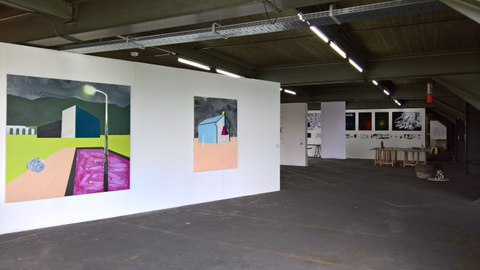 Paintings by Lise Valentiny, as seen at All in One, La Cambre Brussels
