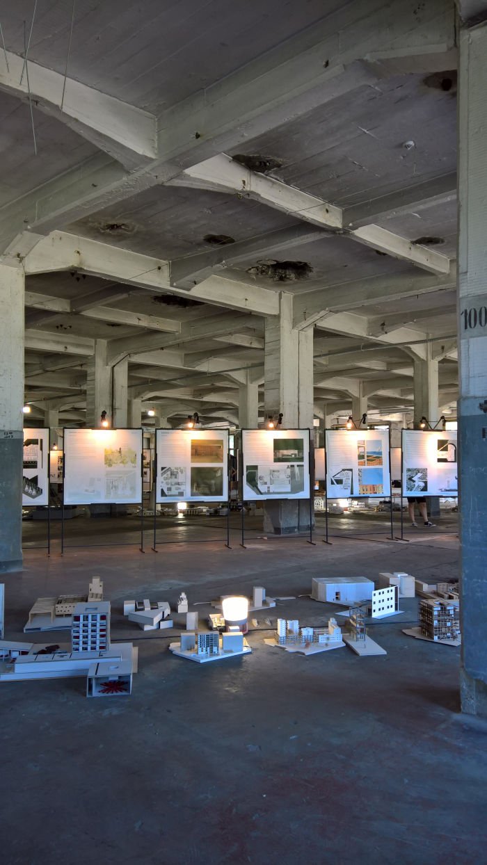 Results of the architecture studio classes, as seen at EXIT 19, LUCA School of Arts, Genk