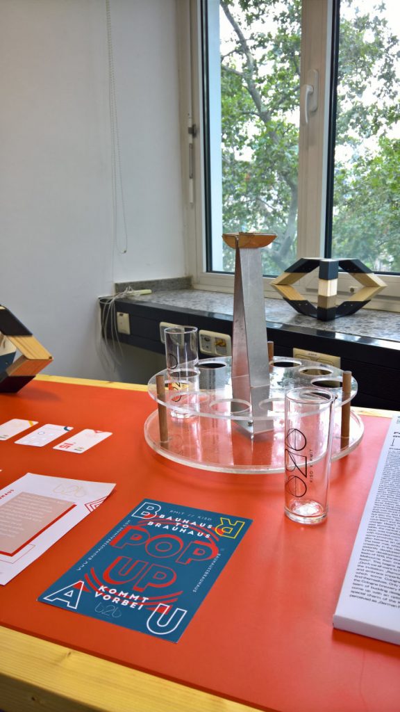 Form follows Function - auch im Brauhaus: Bauhaus inspired design for Kölsch, as seen at KISDParcours 2019, Köln International School of Design, Cologne