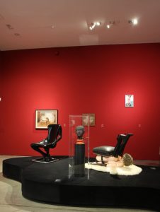 Man Chair by Ruth Francken (l) & Chair by Allen Jones (r, as seen at Objects of Desire. Surrealism and Design 1924 - Today, Vitra Design Museum
