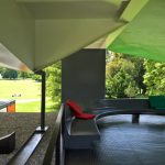 The Pavillon Le Corbusier rooftop lounge area