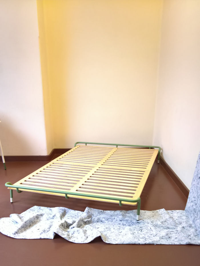 Kulturkonfekt bed from Ein Kofferraumladung an Grundeinrichtung by Eileen Krüger, as seen at Summaery 2019, Bauhaus University Weimar