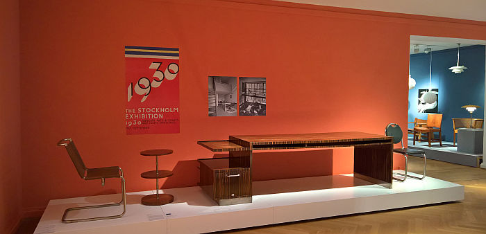 Works by Sven Markelius as shown at the 1930 Stockholm Exhibition, as seen at Nordic Design. The Response to the Bauhaus, Bröhan Museum, Berlin