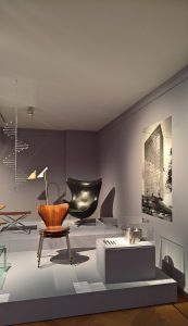 Works by Arne Jacobsen, as seen at Nordic Design. The Response to the Bauhaus, Bröhan Museum, Berlin