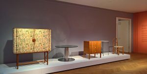 Designs from Sweden by, and amongst others Josef Frank, Axel Einar Hjorth & Gunnar Asplund, as seen at Nordic Design. The Response to the Bauhaus, Bröhan Museum, Berlin