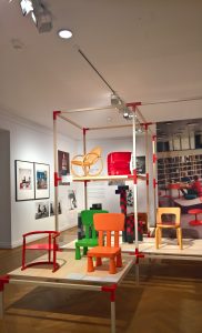 Children's chairs, as seen at Nordic Design. The Response to the Bauhaus, Bröhan Museum, Berlin