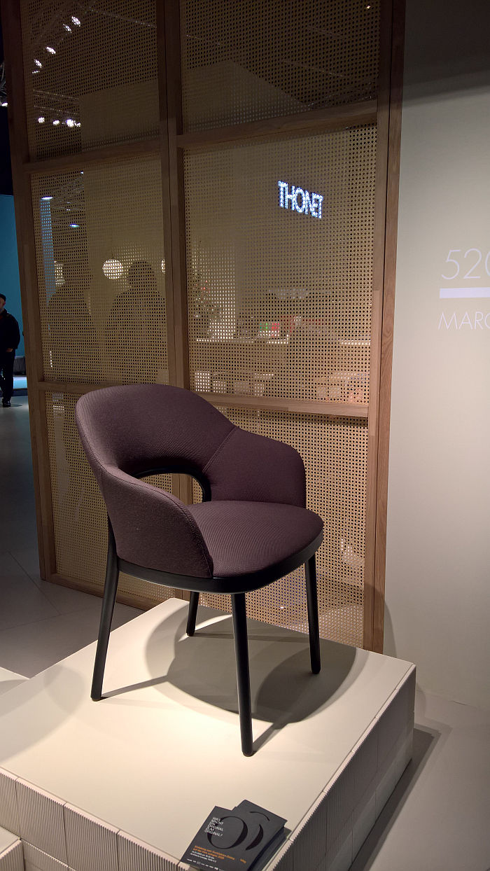 520 by Marco Dessí for Thonet armchair, as seen at IMM Cologne 2020