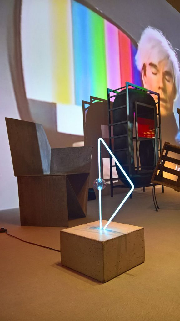 Neon Triangle by Gerd Arens, as seen at Design Gruppe Pentagon, Museum für Angewandte Kunst Cologne