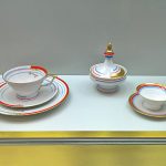 Objects from Mitterteich, Friedrich Kaestner & Rosenthal, as seen at Spitzen des Art déco, Grassi Museum für Angewandte Kunst, Leipzig