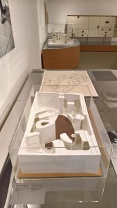 A model of Peter and Alison Smithson's House of the Future, as seen at Home Stories: 100 Years, 20 Visionary Interiors, Vitra Design Museum