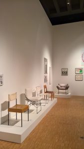 A collection of chair designs by Enzo Mari, as seen at Enzo Mari curated by Hans Ulrich Obrist with Francesca Giacomelli, Triennale Milano, Milan