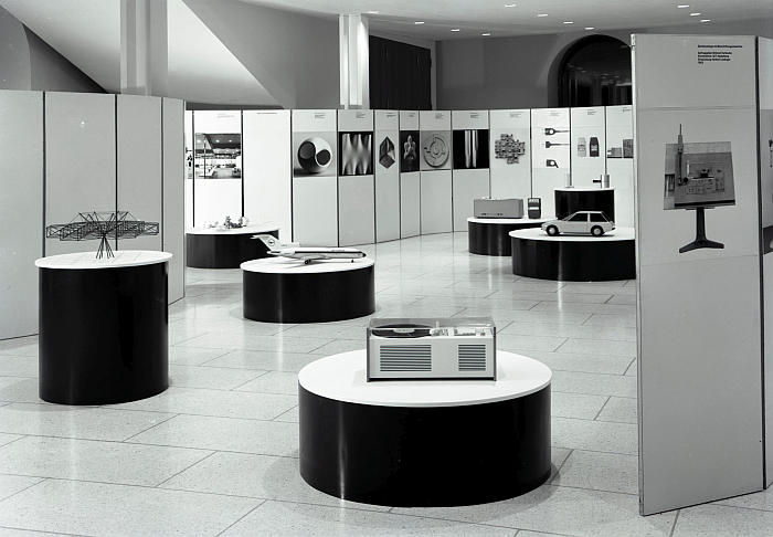 A HfG Ulm touring exhibition in the Ulmer Kornhaus, 1963 (Photo © and courtesy HfG-Archiv Ulm)