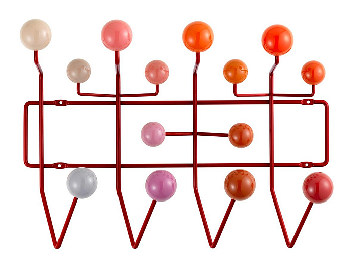 Hang it All by Charles &amp; Ray Eames through Vitra, here in the red version by Hella Jongerius