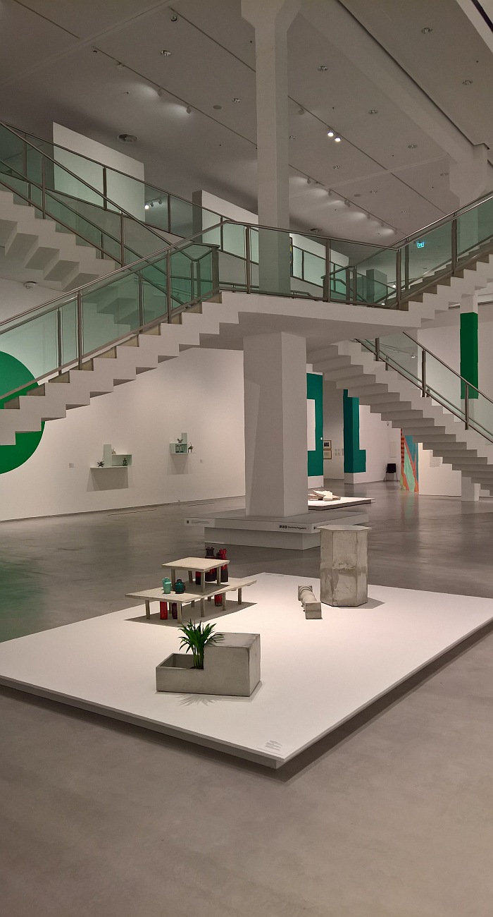 Objects from Times are Hard but Postmodern by Isa Melsheimer, as seen at Anything Goes? Berlin Architecture in the 1980s, Berlinische Galerie, Berlin