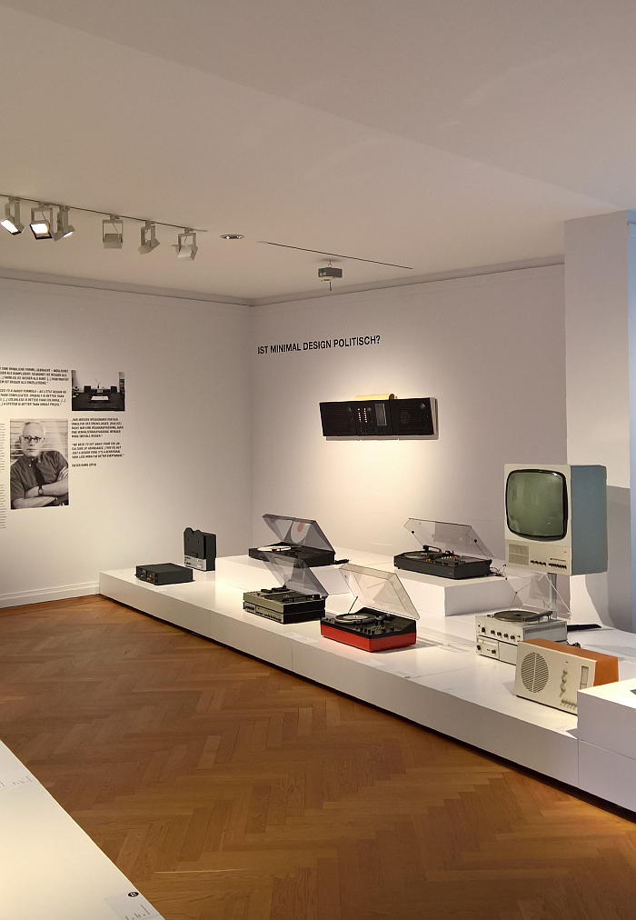 Hi-fi and audio-visual objects by Dieter Rams, as seen at Braun 100, Bröhan-Museum, Berlin