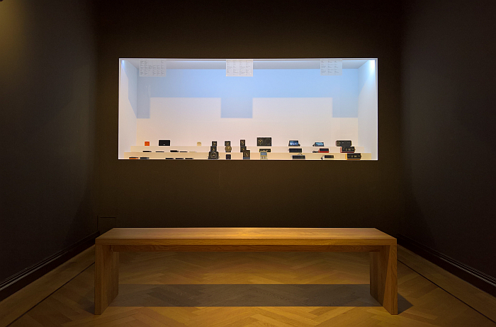 A chance to sit and watch time. A collection of Braun clocks, and calculators, as seen at Braun 100, Bröhan-Museum, Berlin