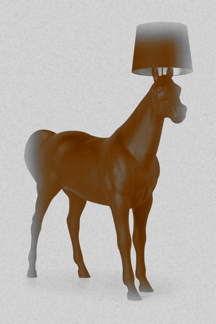Horse Lamp by Front for Moooi (original photo from the <em>Historia Supellexalis</em>)