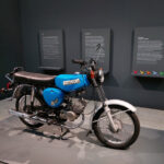 A Simson S51 Mokick by Karl Clauss Dietel and Lutz Rudolph, as seen at German Design 1949–1989. Two Countries, One History, Kunsthalle im Lipsiusbau, Dresden