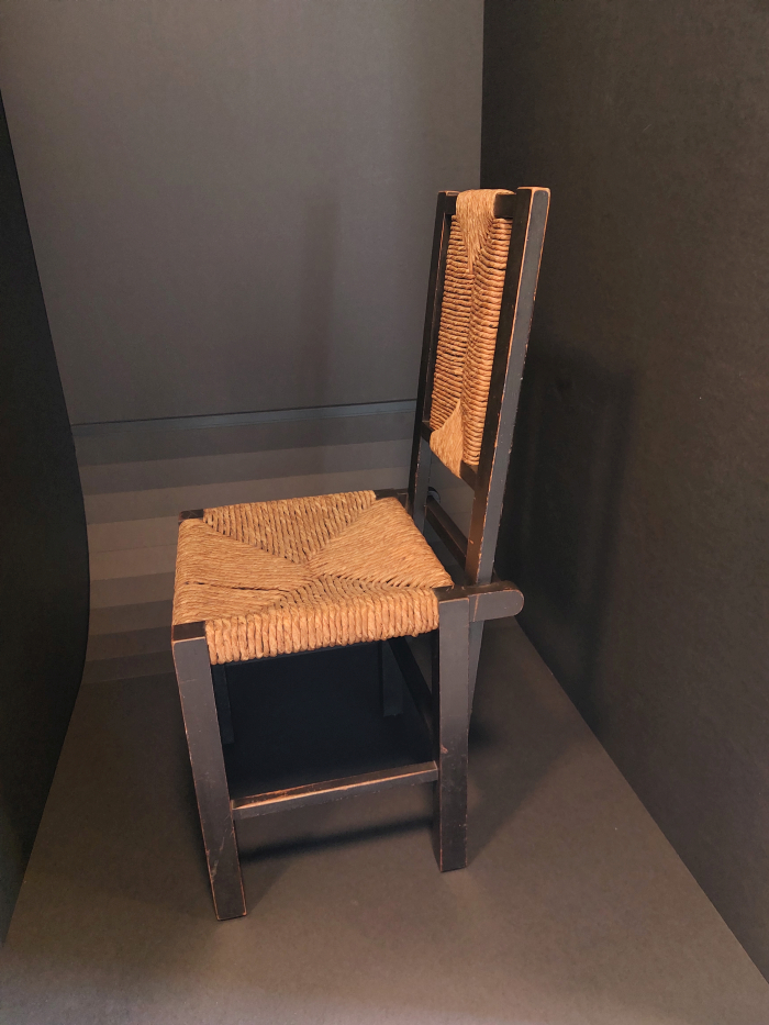 A Bauhaus chair... a work by Erich Dieckmann for Haus am Horn, Bauhaus Weimar, 1923, as seen at Chairs: Dieckmann! The Forgotten Bauhäusler Erich Dieckmann, Neuwerk 11, Halle