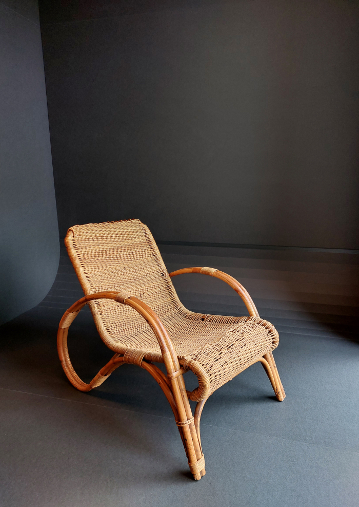 A wicker chair by Erich Dieckmann for Dusco, Coburg, as seen at Chairs: Dieckmann! The Forgotten Bauhäusler Erich Dieckmann, Neuwerk 11, Halle