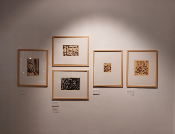 A collection of early 1920s woodcuts by Wilhelm Wagenfeld, as seen at Wilhelm Wagenfeld A to Z, Wilhelm Wagenfeld Haus, Bremen