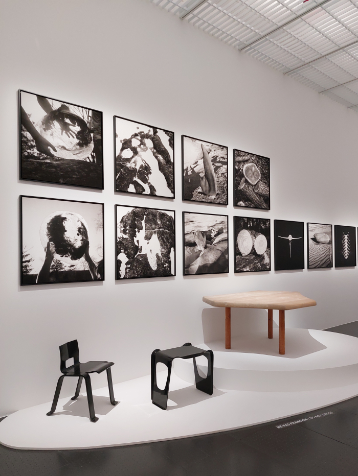 Photographs and furniture designs by Charlotte Perriand, as seen at Mimesis. A living design, Centre Pompidou-Metz