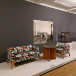 A recreation of a 1920s lounge suite by Ernst Max Jahn with fabricy by Josef Hillerbrand, as seen at Deep-seated. The Secret Art of Upholstery, Grassi Museum für Angewandte Kunst, Leipzig