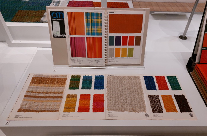 A colour progamme developed by Bernat Klein for Margo Fabrics, Gateshead, as seen at Bernat Klein. Design in Colour, National Museum of Scotland, Edinburgh