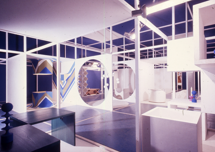 The exhibition Space and Form I by Bruno Tomberg, Maia Laul, Kärt Voogre, Eha Reitel, Saima Veidenberg and Taevo Gan, in Tallin, 1969, part of Retrotopia. Design for Socialist Spaces,Kunstgewerbemuseum, Berlin (photo, © Estonian Museum of Applied Art and Design, courtesy Kunstgewerbemuseum Berlin)