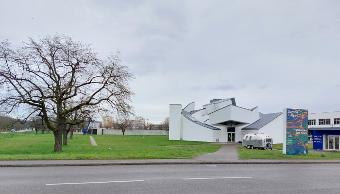 The Vitra Design Museum and its own cherry garden......