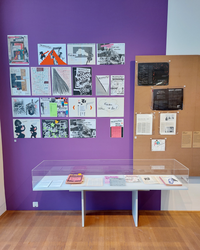 A discussion on the feminist magazine Emanzipation, including the results of a workshop staged in the Gewerbemuseum, Winterthur, as seen at The Bigger Picture: Design – Women – Society, Gewerbemuseum, Winterthur