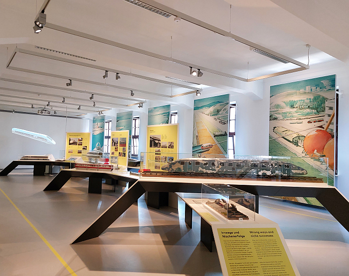 You wait ages for a high-speed rail solution, then three come along all at once, as seen at Futurails. Wege und Irrwege auf Schienen, DB Museum, Nürnberg 