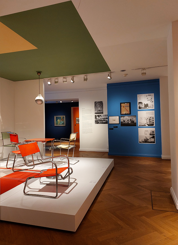 A 1930s steel tube chair Karel E. Ort and a discussion on the Czechoslovakian Werkbund(s), as seen at Hej rup! The Czech Avant-Garde, Bröhan Museum, Berlin
