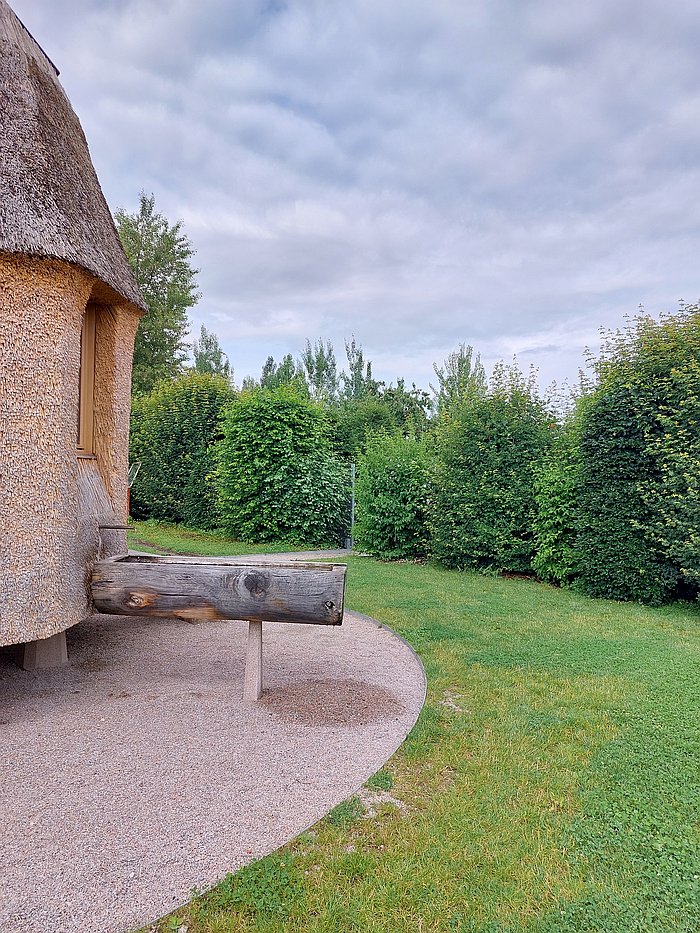 The external water trough of Tsuyoshi Tane’s Garden House, Vitra Campus, Weil am Rhein (June 2025)