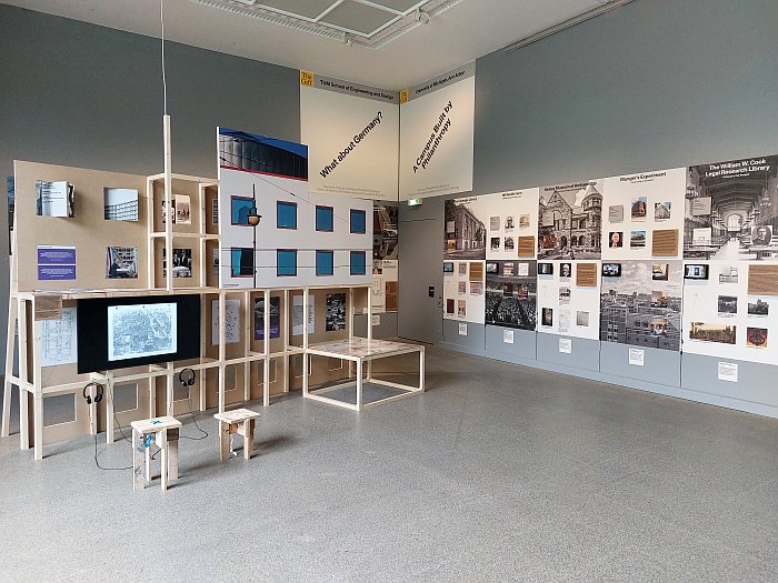 Seminar projects by students from Munich and Ann Arbor, as seen in The Gift. Stories of Generosity and Violence in Architecture, Architekturmuseum der TU München 