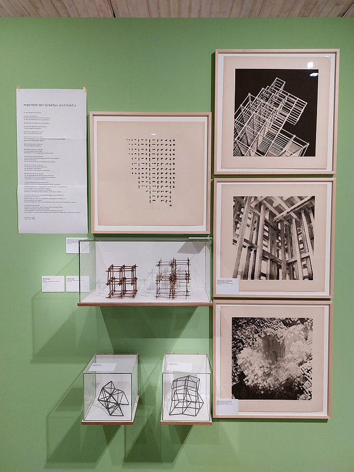 Works by Leonardo Mosso and Laura Castagno-Mosso, as seen in Building Worlds. Visionary Architecture in the 20th Century, Archiv der Avantgarden - Egidio Marzona, Dresden