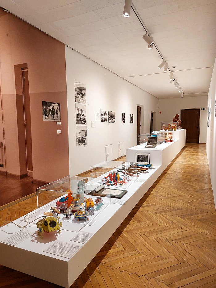 Part of the discussion on toys and schools, as seen at Fairy Tale. Childhood in Lithuania during the late Soviet era, Kaunas Picture Gallery