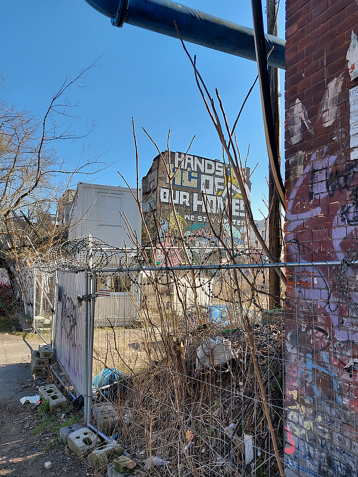 The Kopi building next to the cleared site