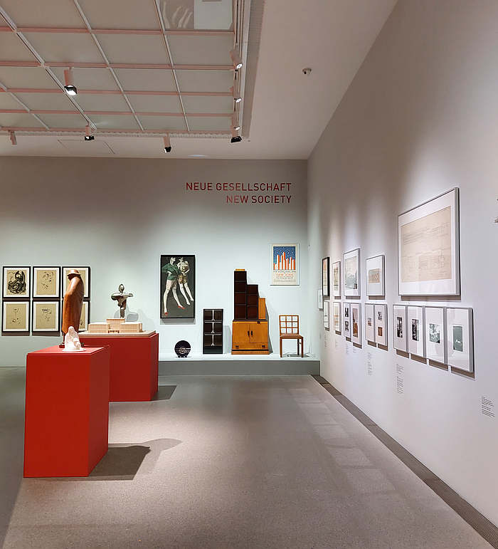 Part of the chapter New Society, as seen at 4 Museums – 1 Modernism, Pinakothek der Moderne, Munich